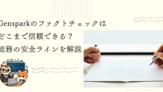 Gensparkのファクトチェックはどこまで信頼できる？総務の安全ラインを解説