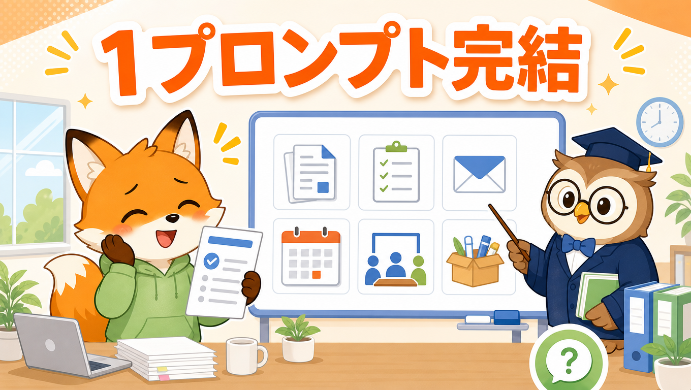 【Genspark特集】「1プロンプト完結」を総務の定型業務に落とす10パターン｜備品・会場・福利厚生など