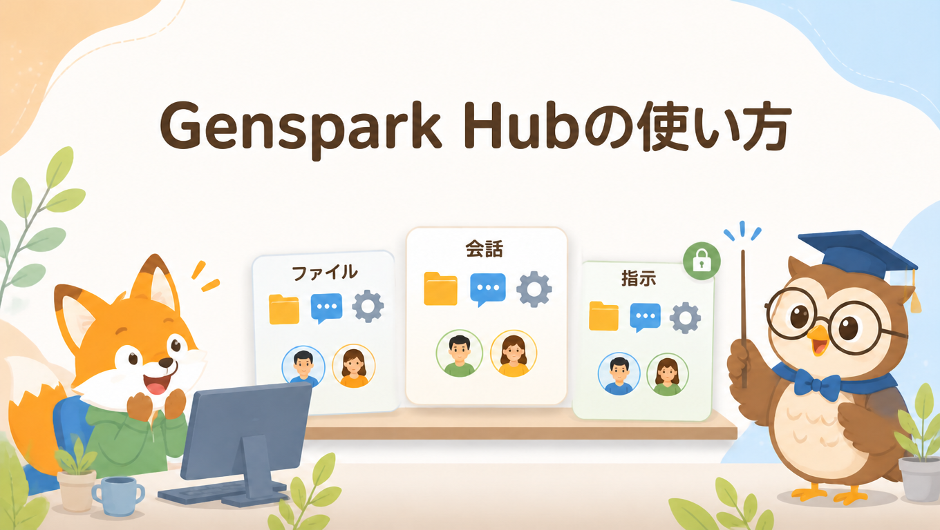 【Genspark特集】Genspark_Hubの使い方_初心者向け作成共有活用ガイド